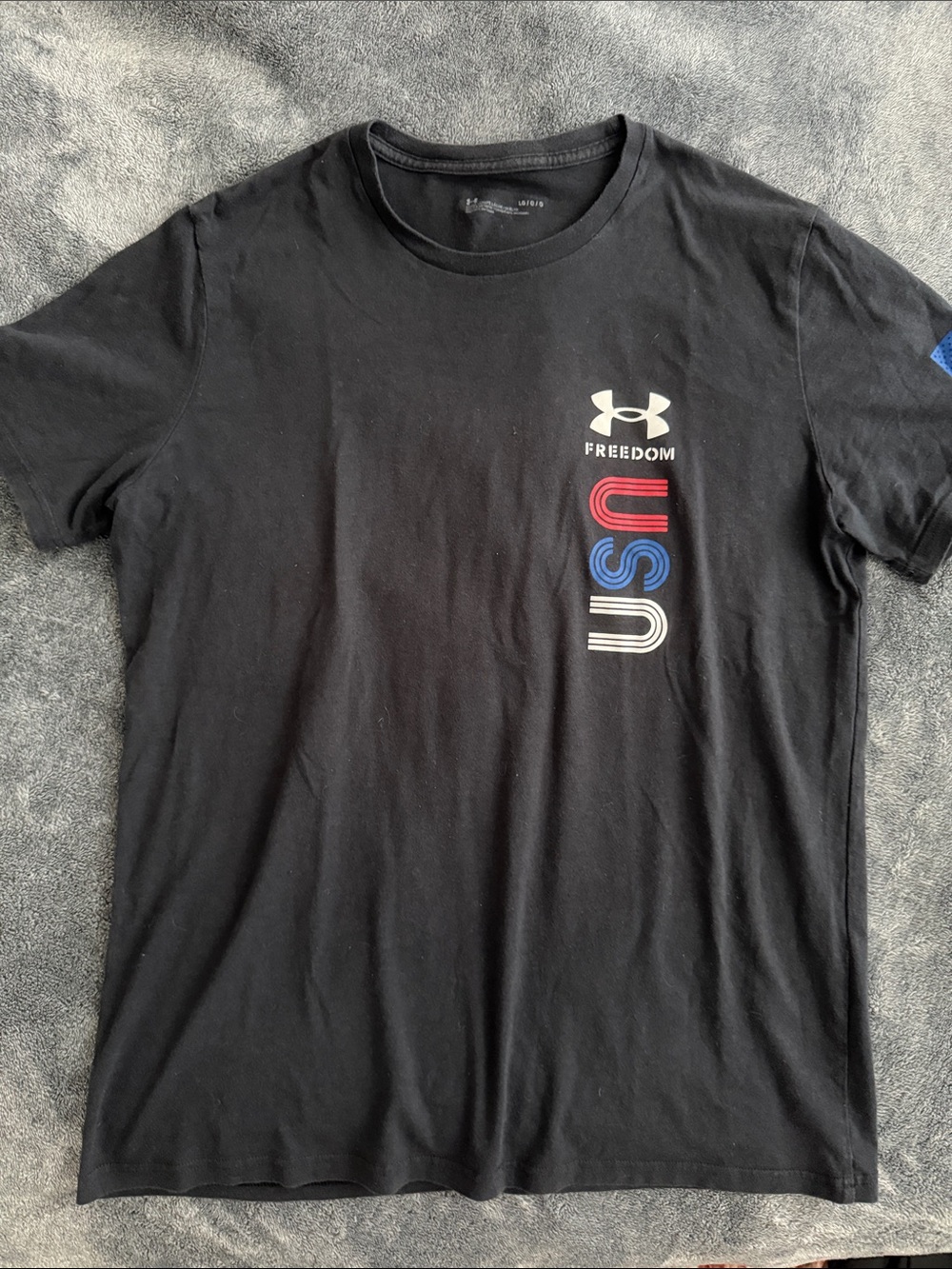 Under Armour Black Short-Sleeve USA Freedom Graphic Tee